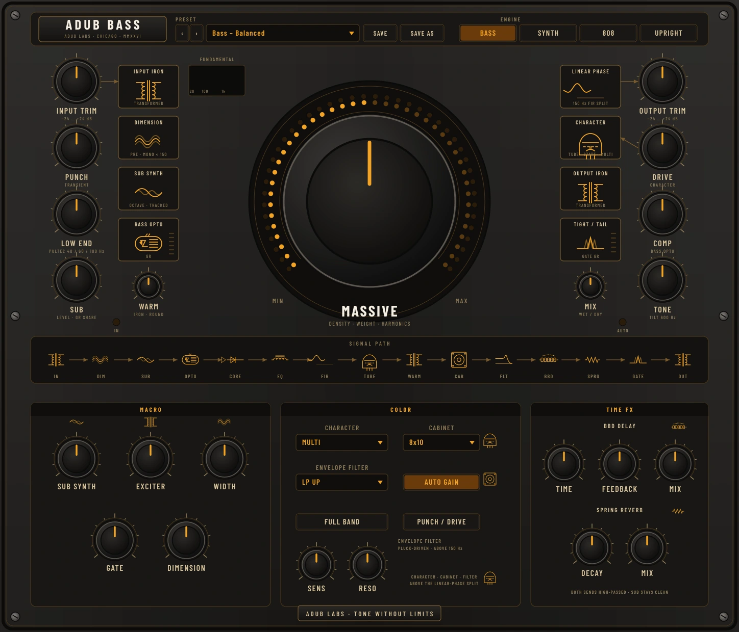 ADUB BASS interface preview