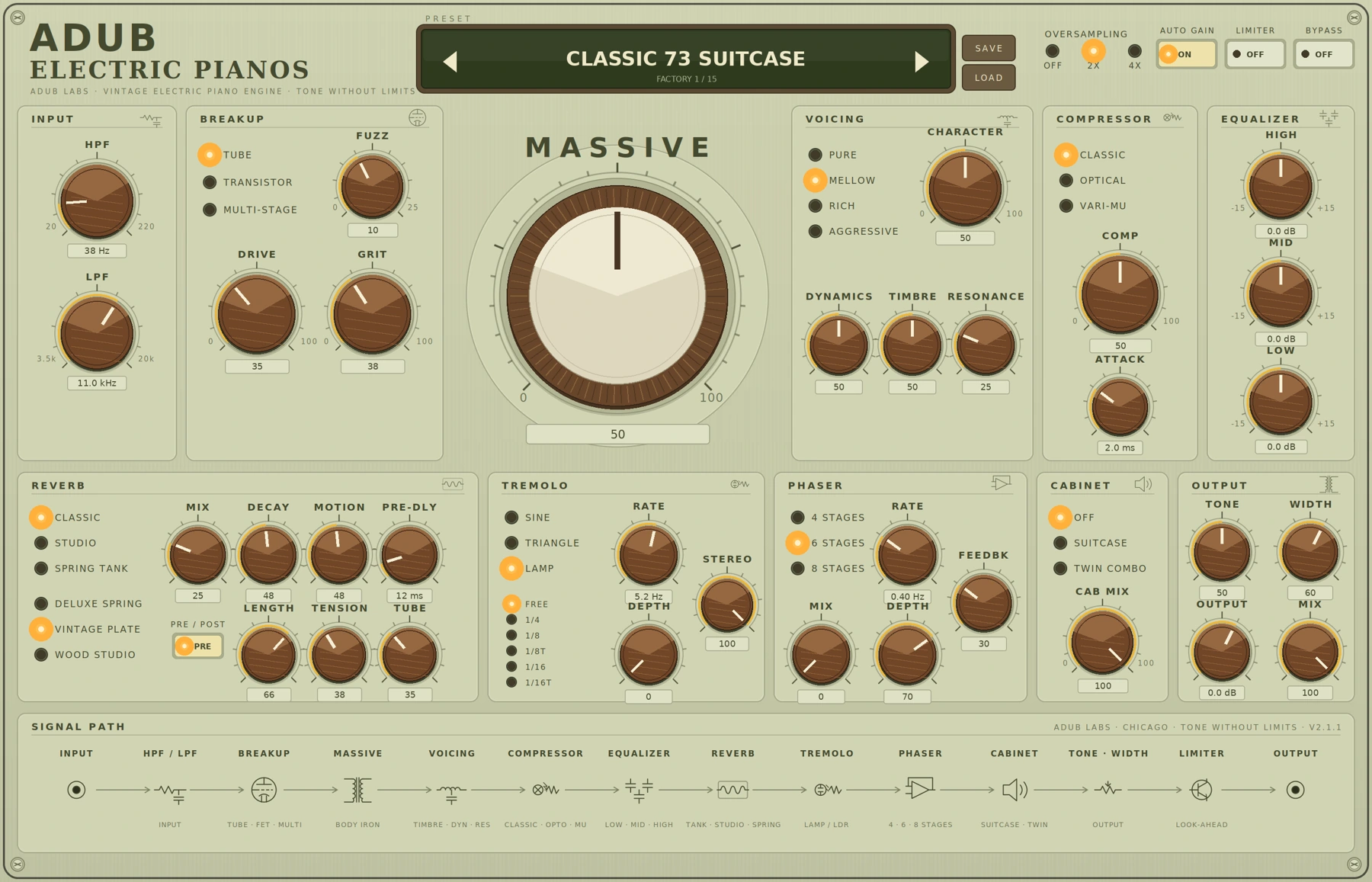 ADUB KEYS interface preview